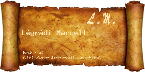 Légrádi Marcell névjegykártya
